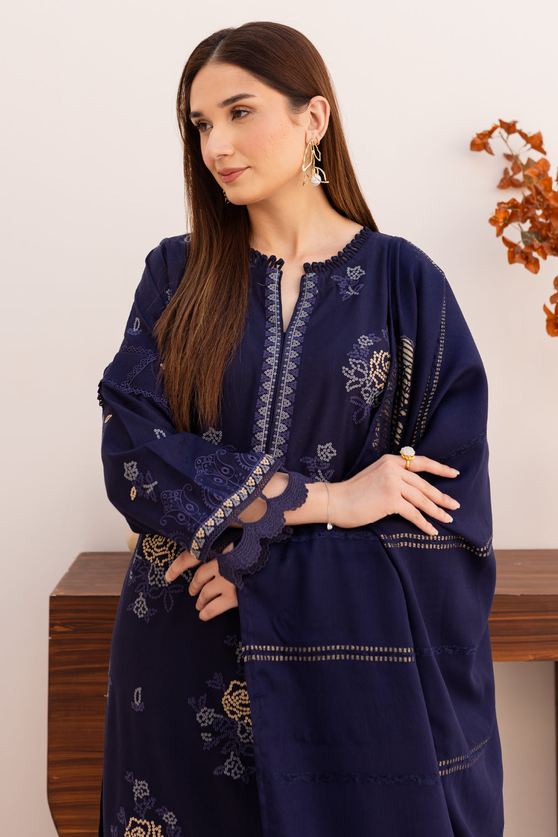 3 PIECE - PREMIUM EMBROIDERED WOOL - 5001