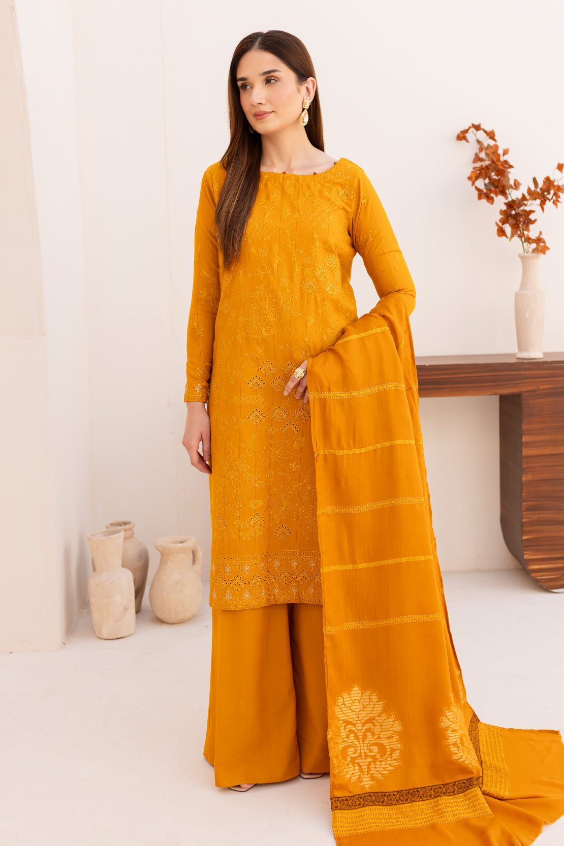 3 PIECE - PREMIUM EMBROIDERED WOOL - 5005