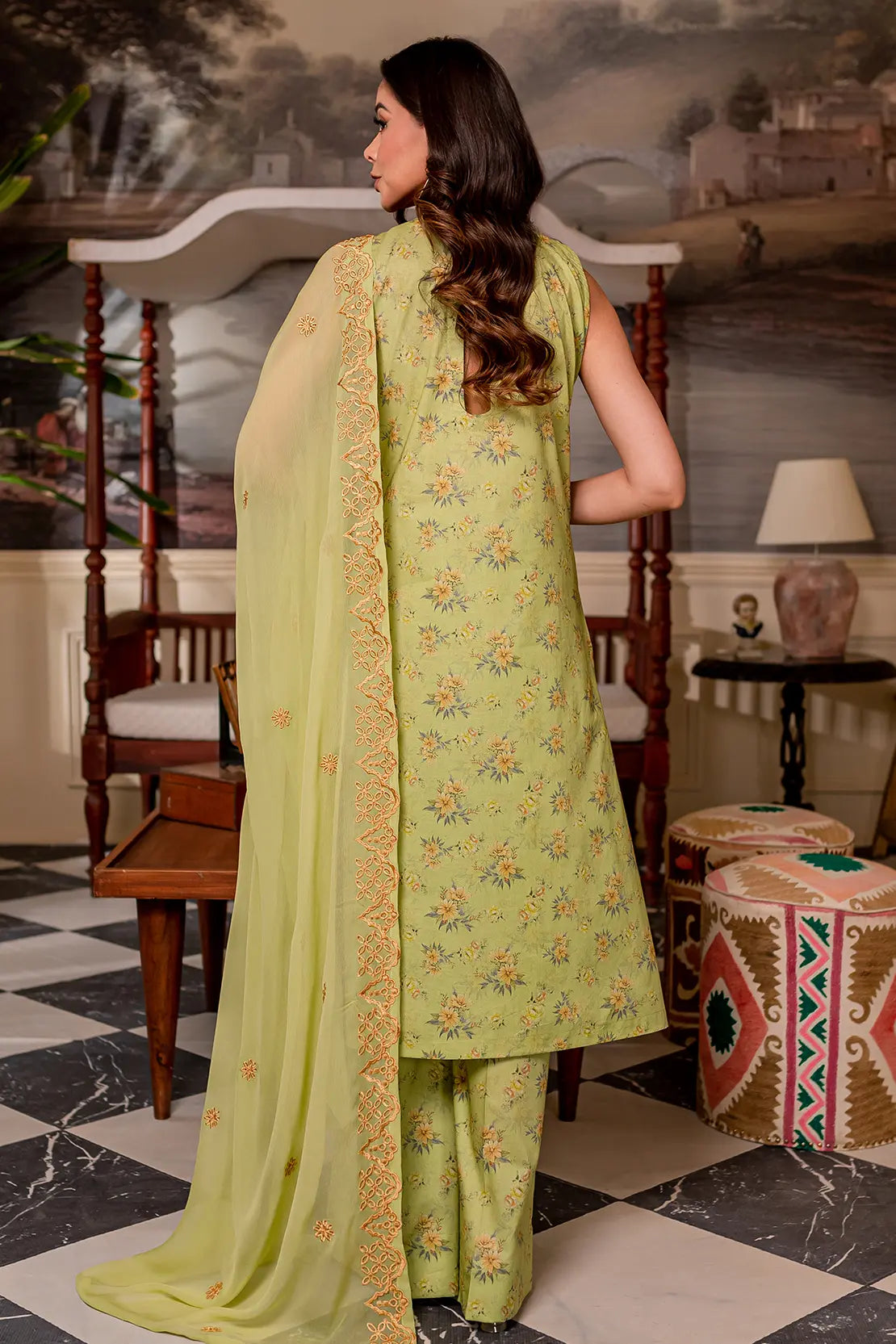3 Piece - Luxury Embroidered Cambric - 8113