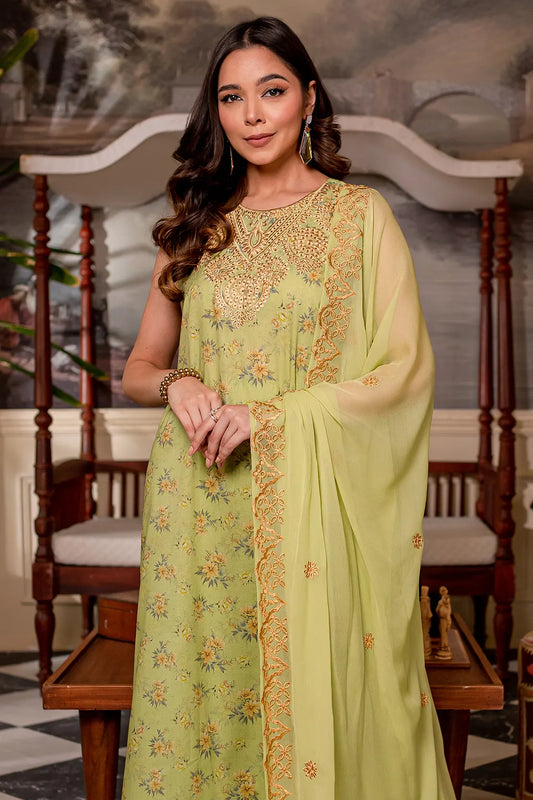 3 Piece - Luxury Embroidered Cambric - 8113