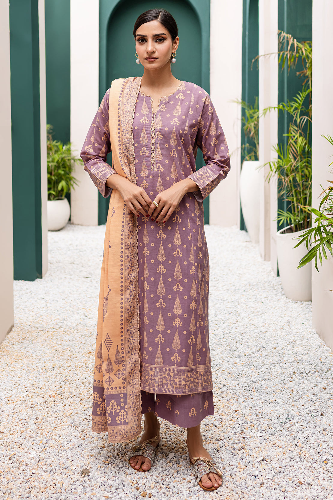 3 PIECE - PREMIUM PRINTED KHADDAR - 9314