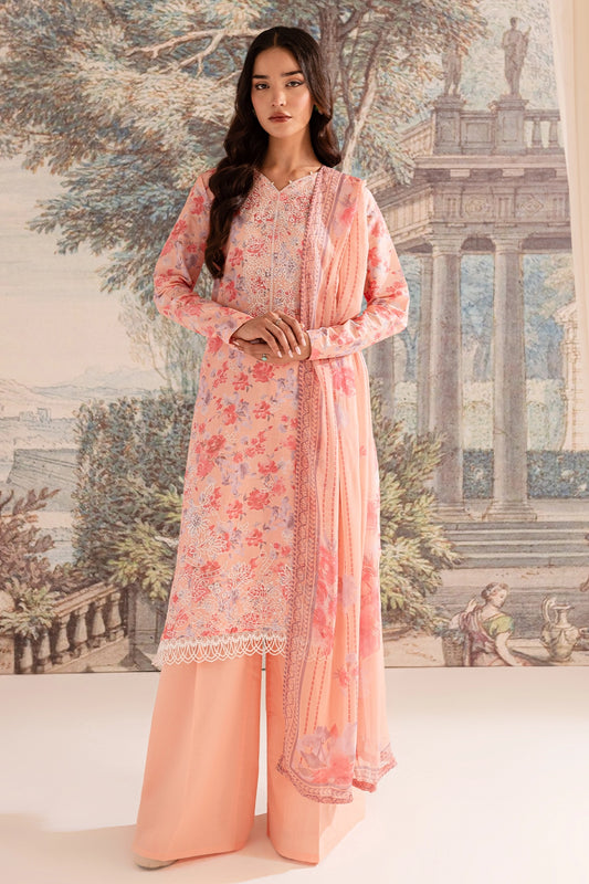3 PIECE - PREMIUM EMBROIDERED LAWN - 9078