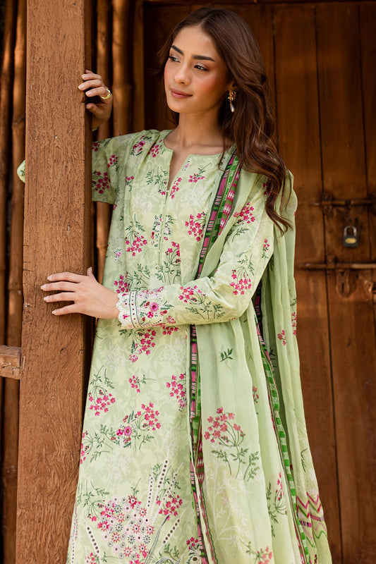 3 PIECE - PREMIUM EMBROIDERED LAWN - 9151