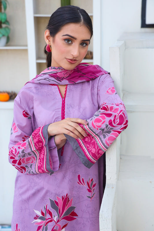 3 PIECE - DIGITALLY PRINTED LAWN - 527