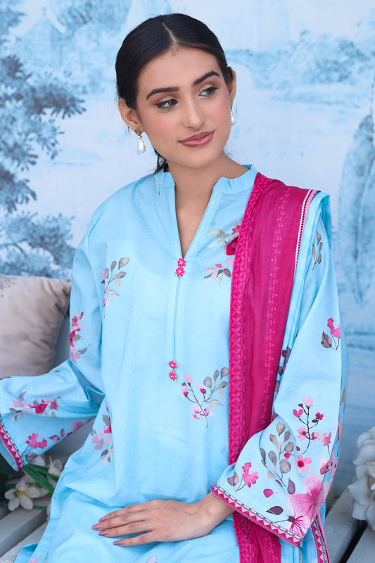 3 PIECE - DIGITALLY PRINTED LAWN - 529