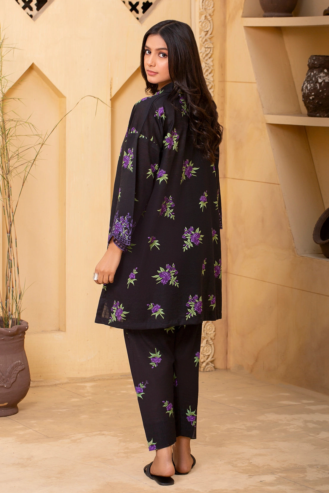 2 Piece - Premium Embroidered Khaddar - 9360