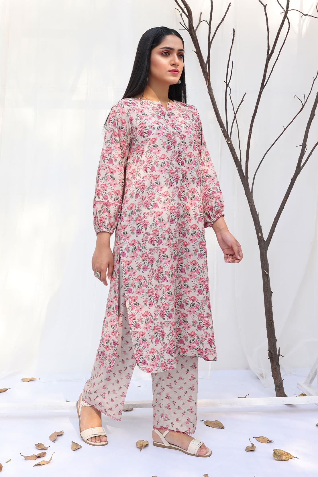 2 Piece - CEREN Digitally Printed Karandi 7252
