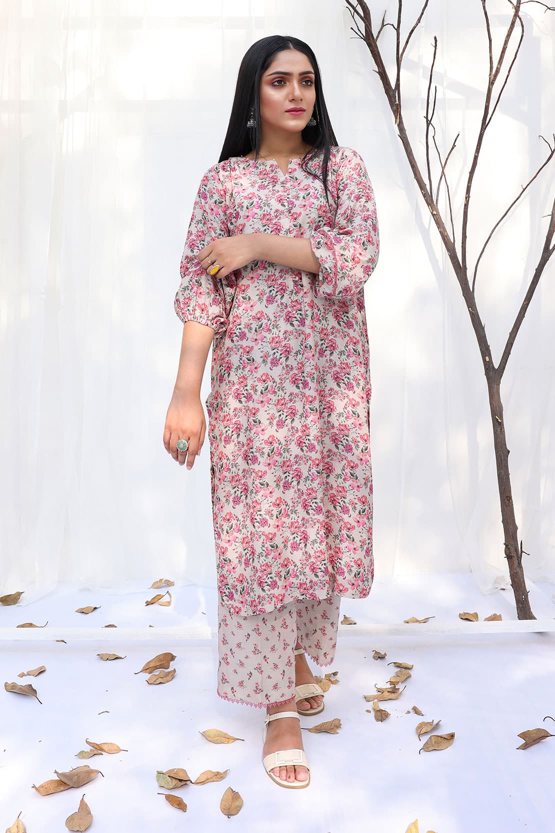 2 Piece - CEREN Digitally Printed Karandi 7252