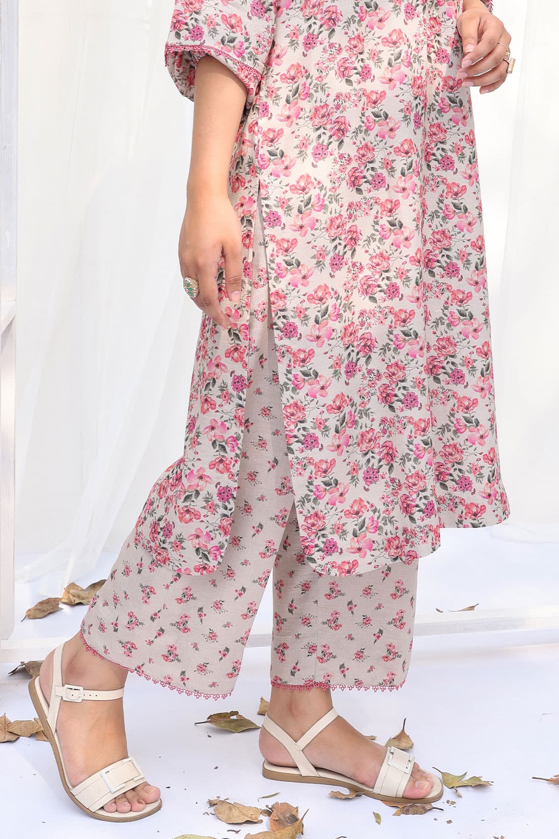 2 Piece - CEREN Digitally Printed Karandi 7252