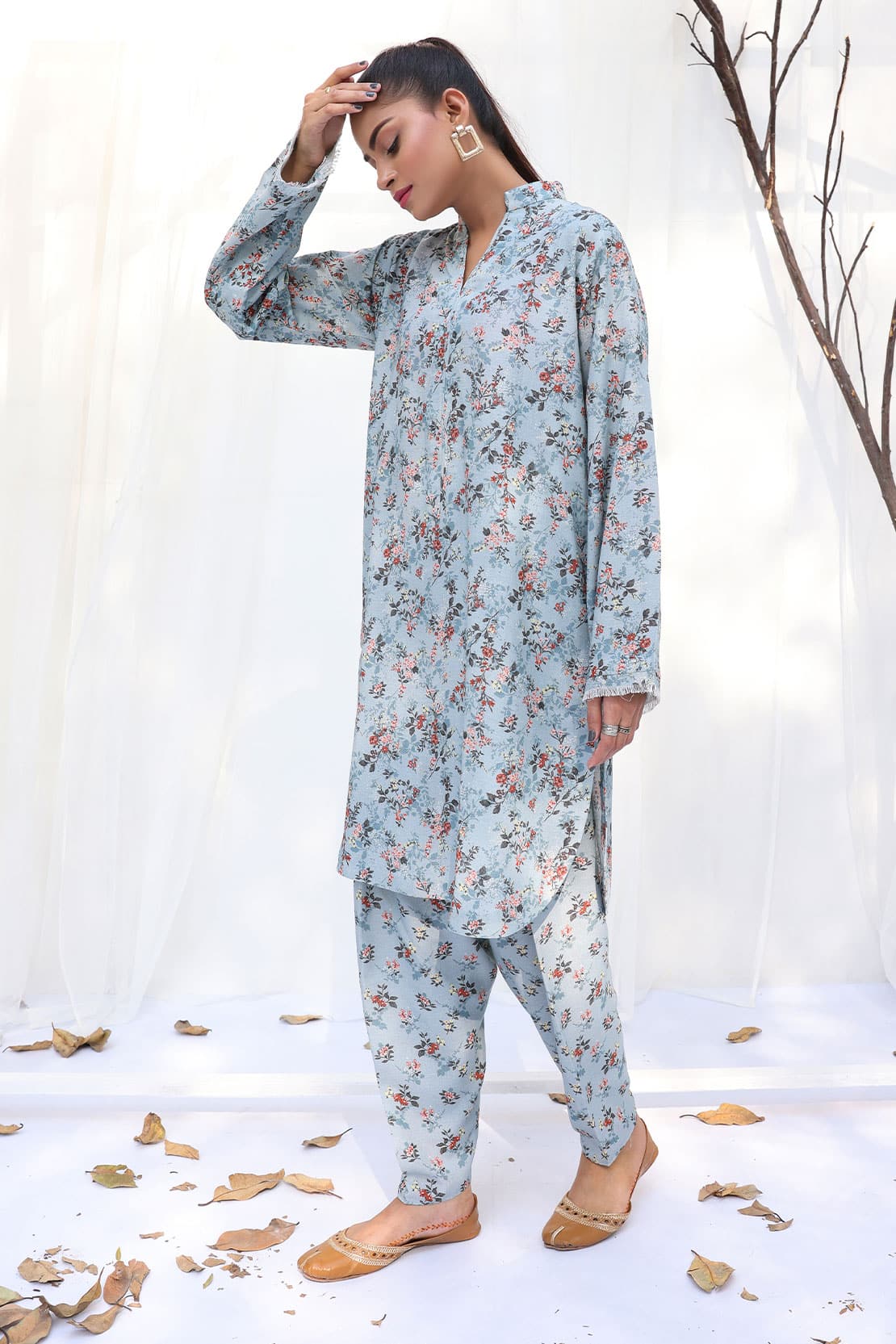 2 Piece - CEREN Digitally Printed Karandi 7253