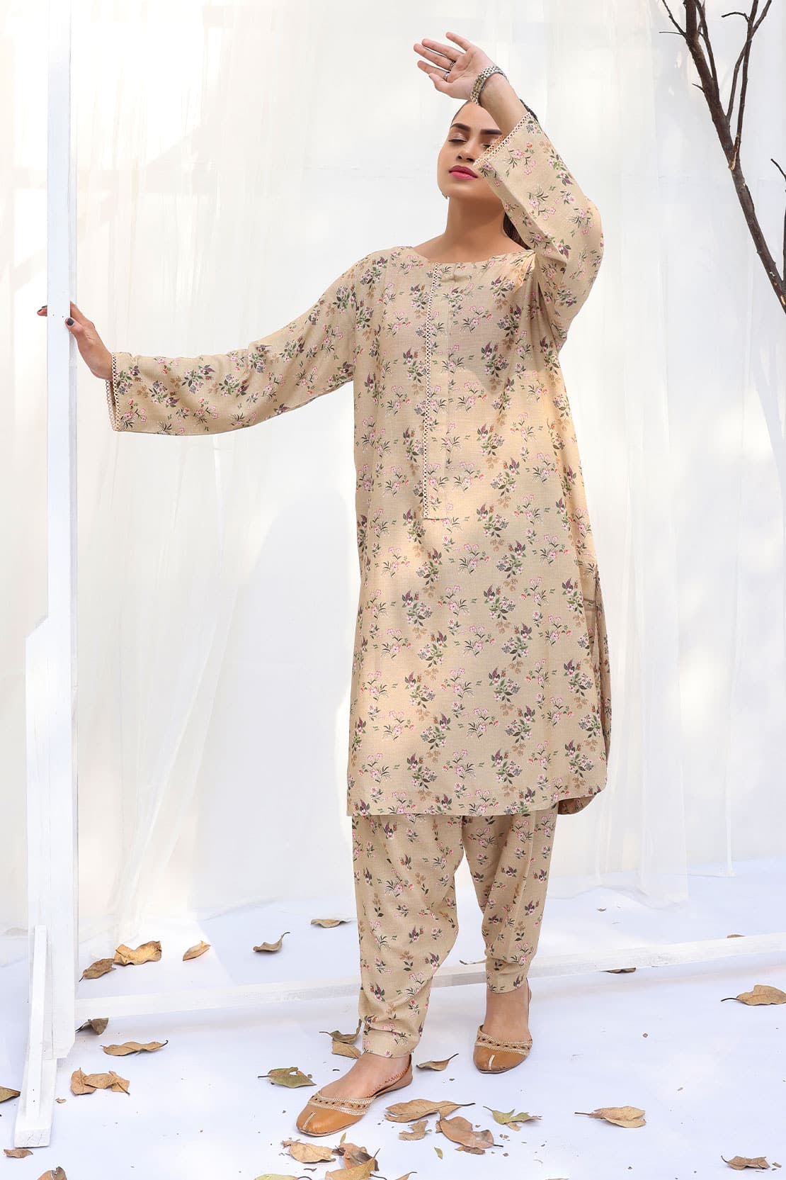 2 Piece - CEREN Digitally Printed Karandi 7255