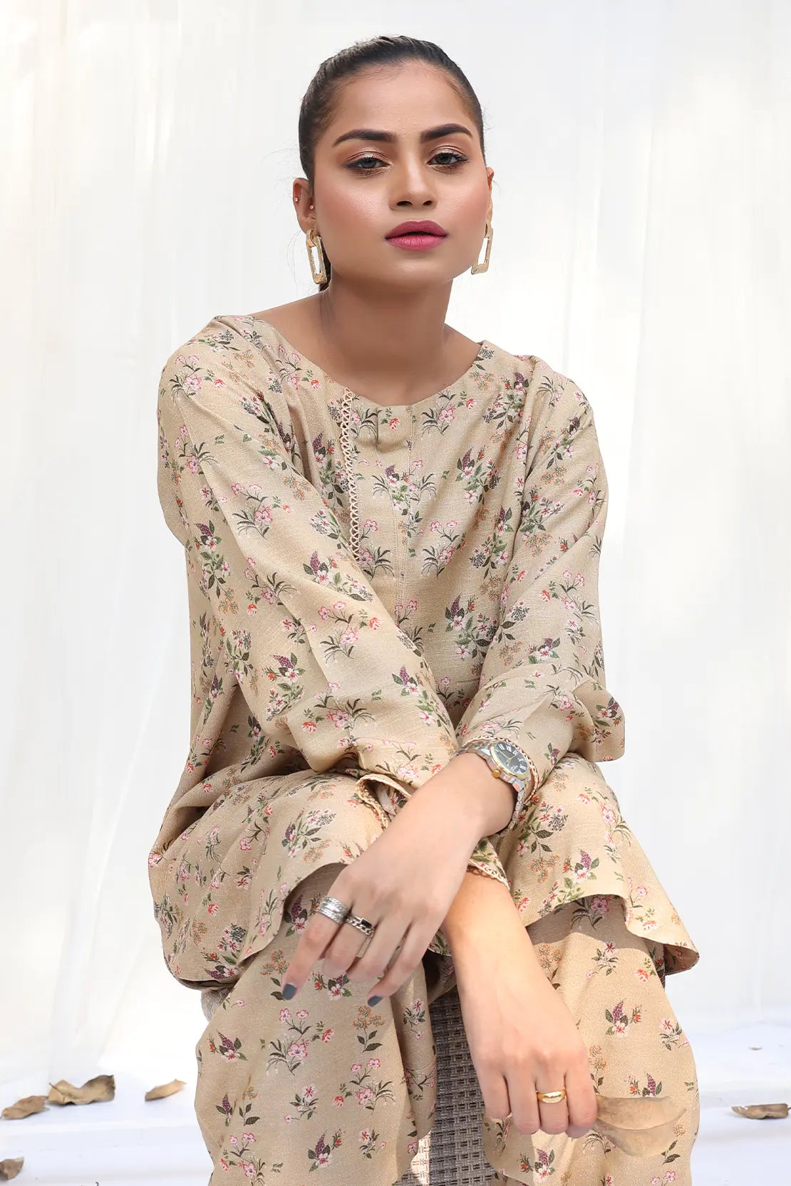 2 Piece - CEREN Digitally Printed Karandi 7255