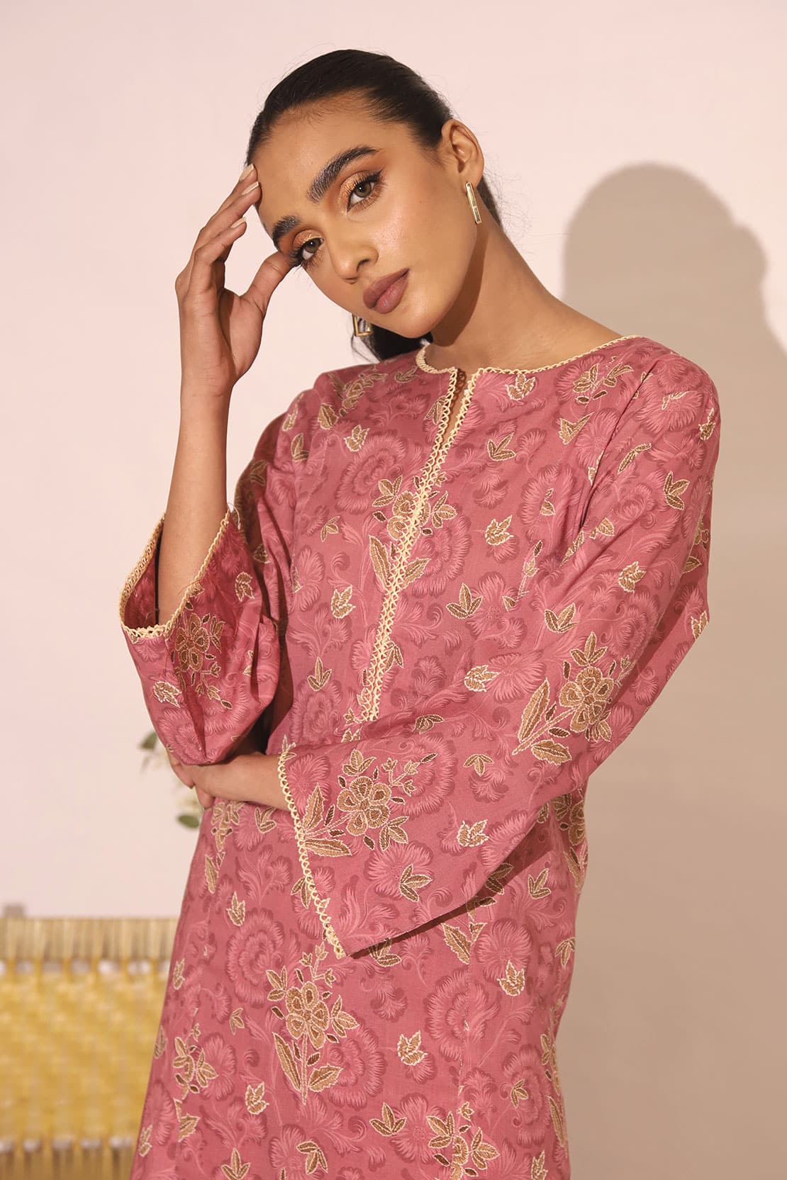 2 Piece - Printed Lawn Co-ord Set – 7477