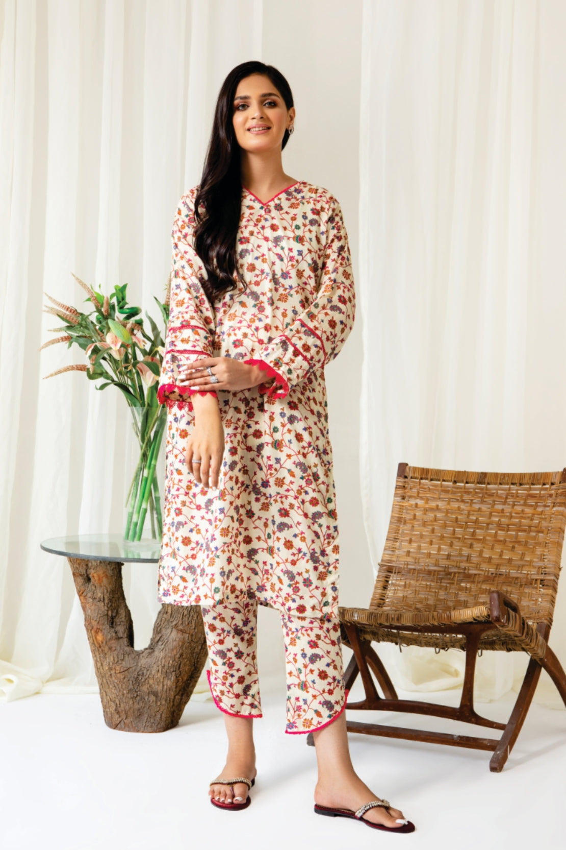 2 Piece -  Myra Digitally Printed Lawn - 8080