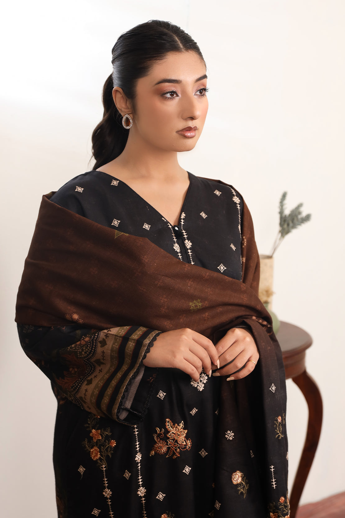 3 PIECE - EMBROIDERED DHANAK - 71