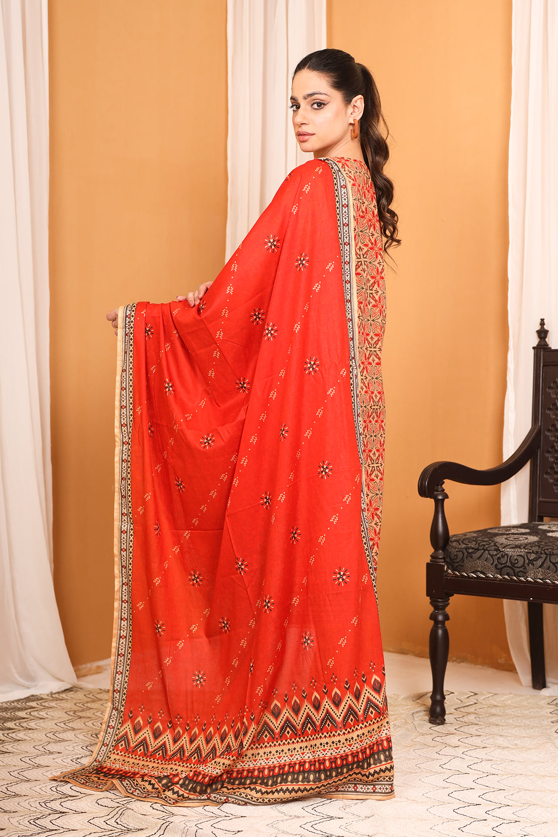 3 Piece Digitally Printed Lawn - 7783