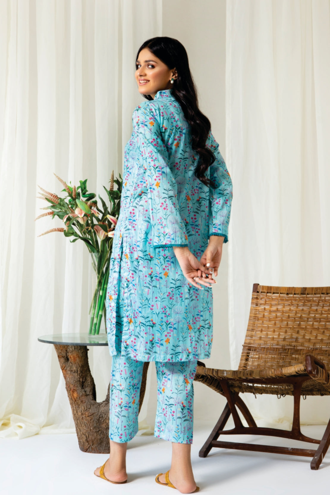 2 Piece - Myra Digitally Printed Lawn - 8074