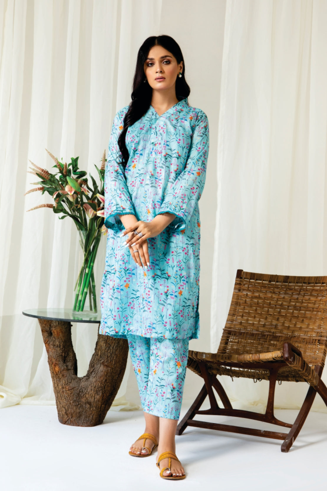 2 Piece - Myra Digitally Printed Lawn - 8074