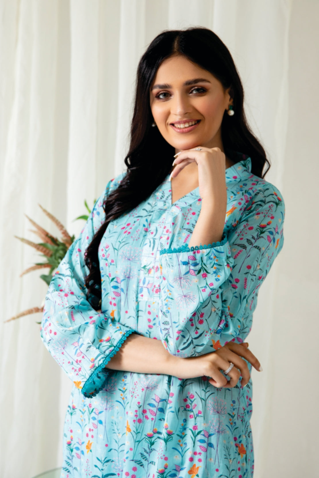 2 Piece - Myra Digitally Printed Lawn - 8074