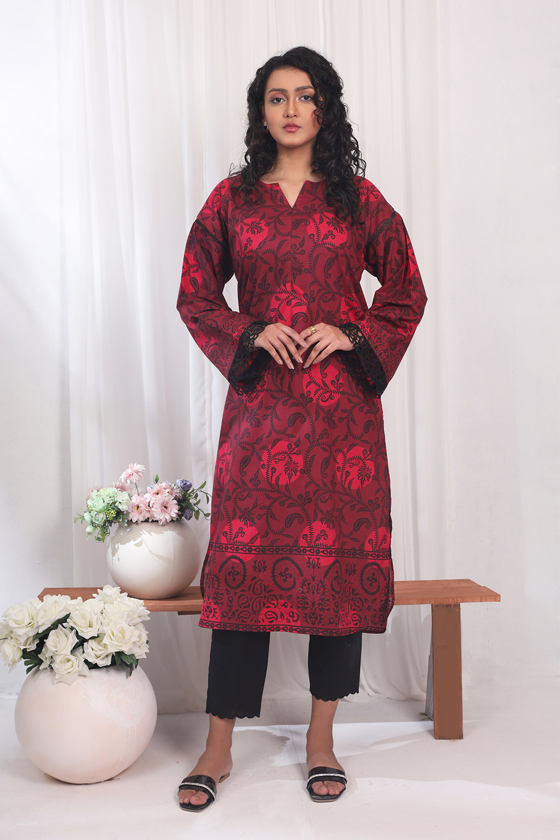 1 Piece - Digitally Printed Lawn - 8756