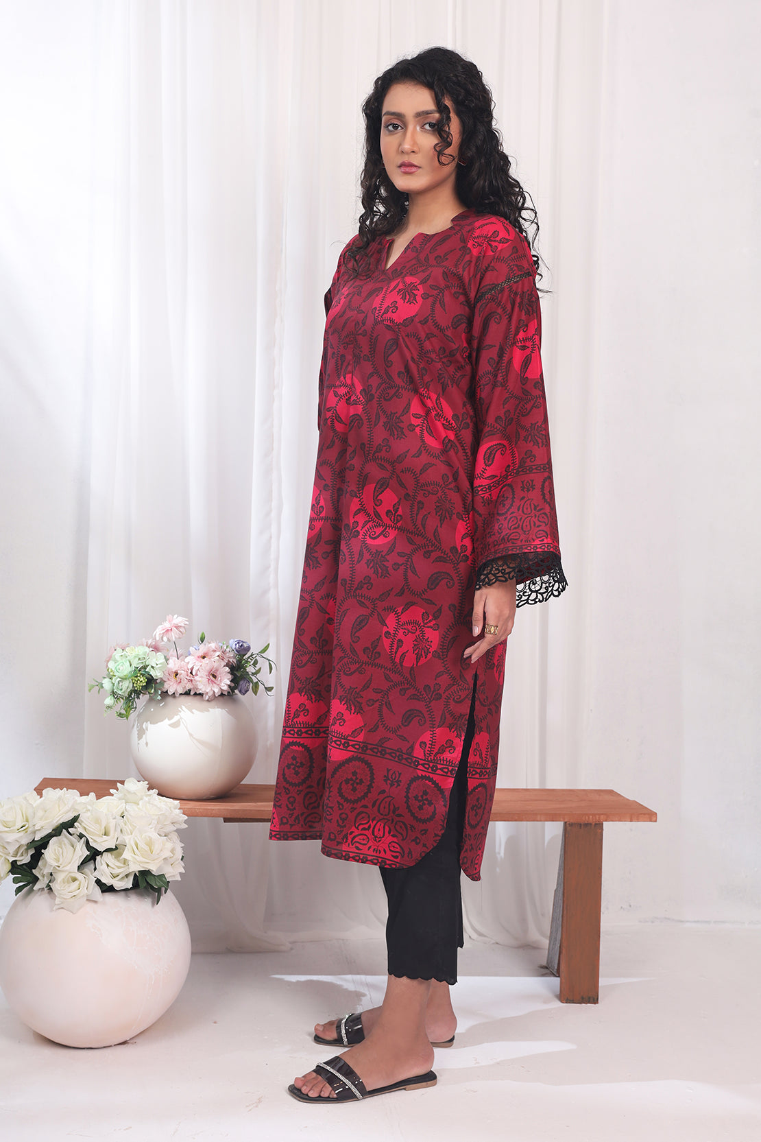 1 Piece - Digitally Printed Lawn - 8756