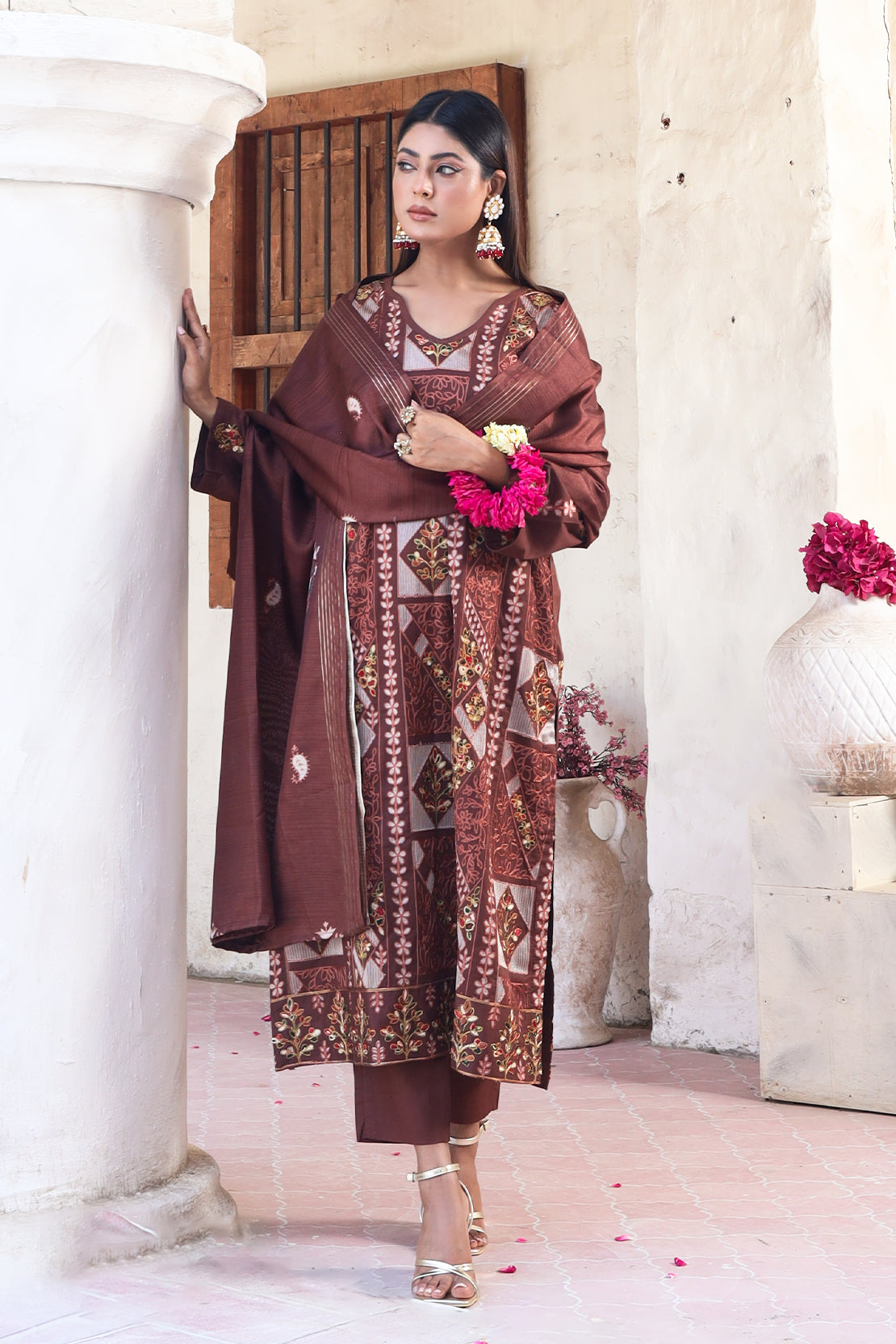 3 Piece - Embroidered Lawn - 8876