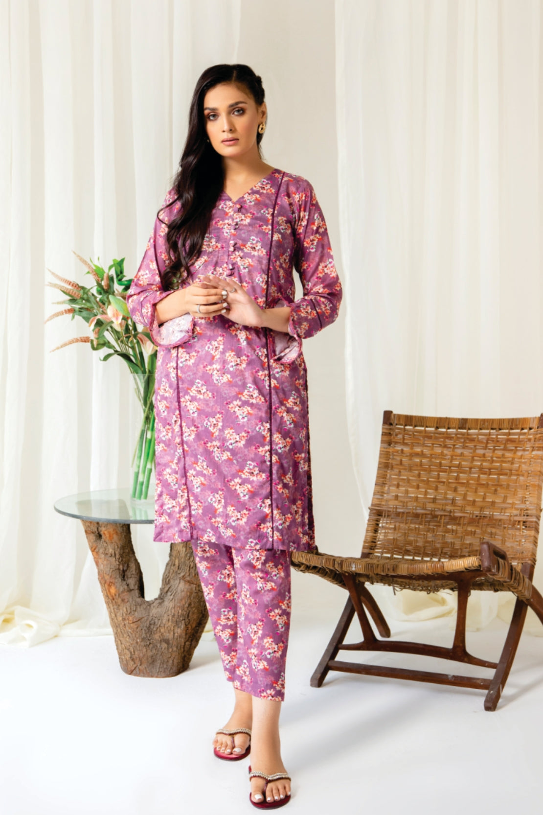 2 Piece -  Myra Digitally Printed Lawn - 8077