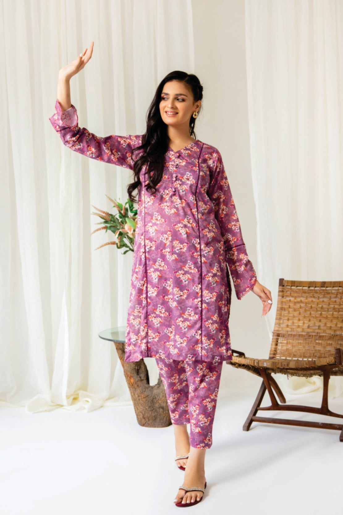 2 Piece -  Myra Digitally Printed Lawn - 8077