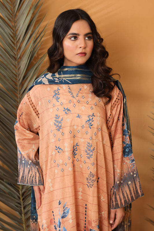 3 Piece - Embroidered Lawn - 8887