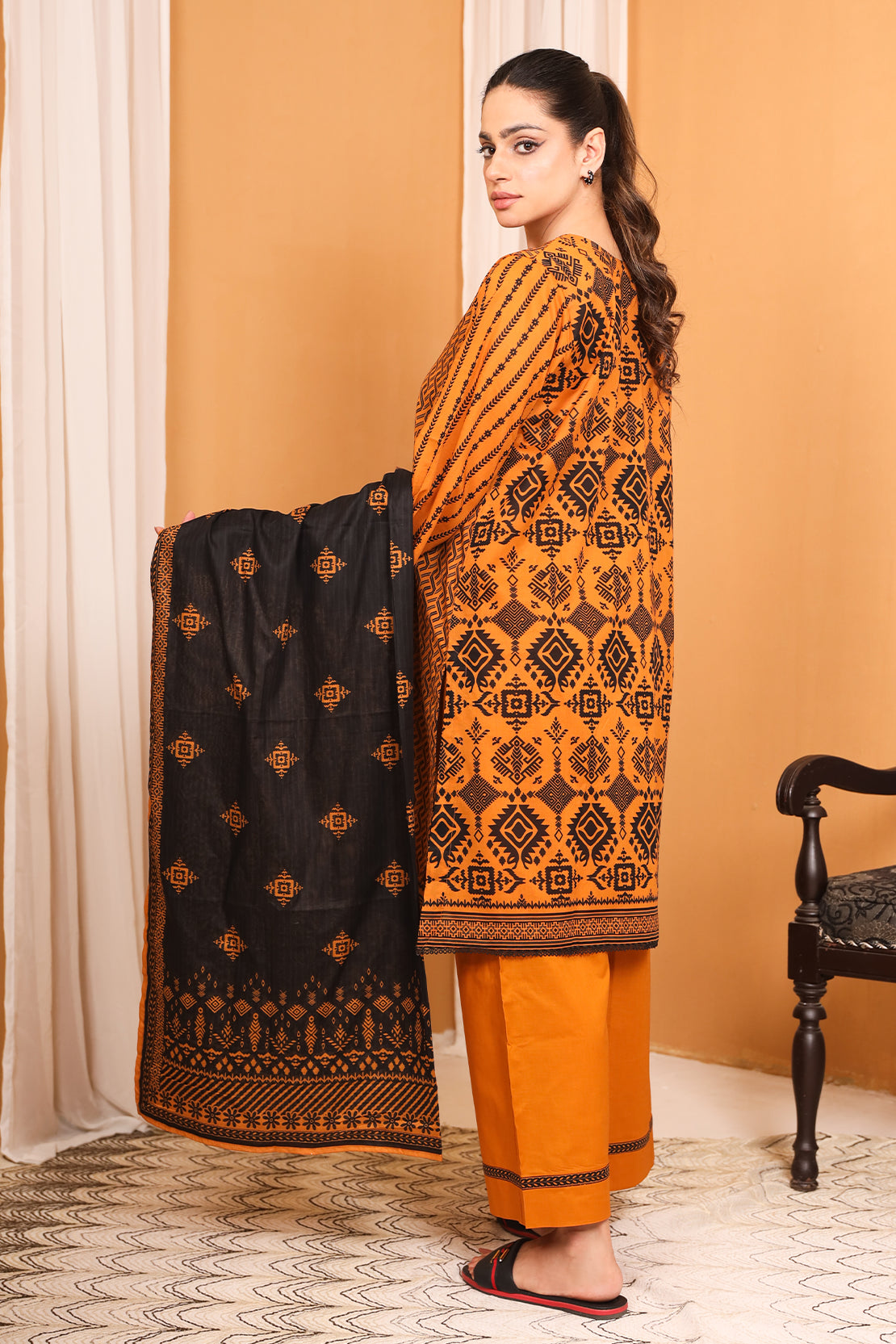 3 Piece Digitally Printed Lawn - 7788