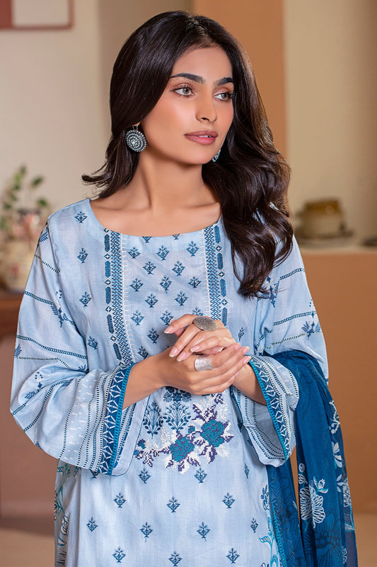 3 PIECE - PREMIUM EMBROIDERED LAWN - 9150