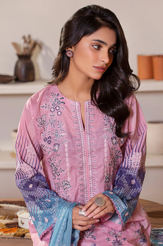 3 PIECE - PREMIUM EMBROIDERED LAWN - 9142