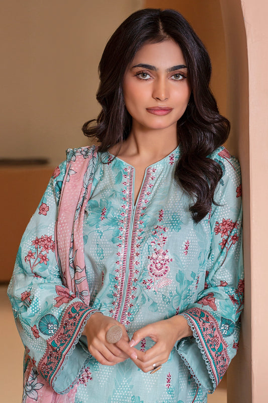 3 PIECE - PREMIUM EMBROIDERED LAWN - 9143