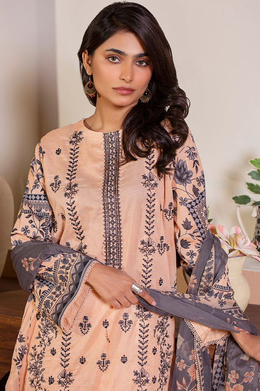 3 PIECE - PREMIUM EMBROIDERED LAWN - 9149