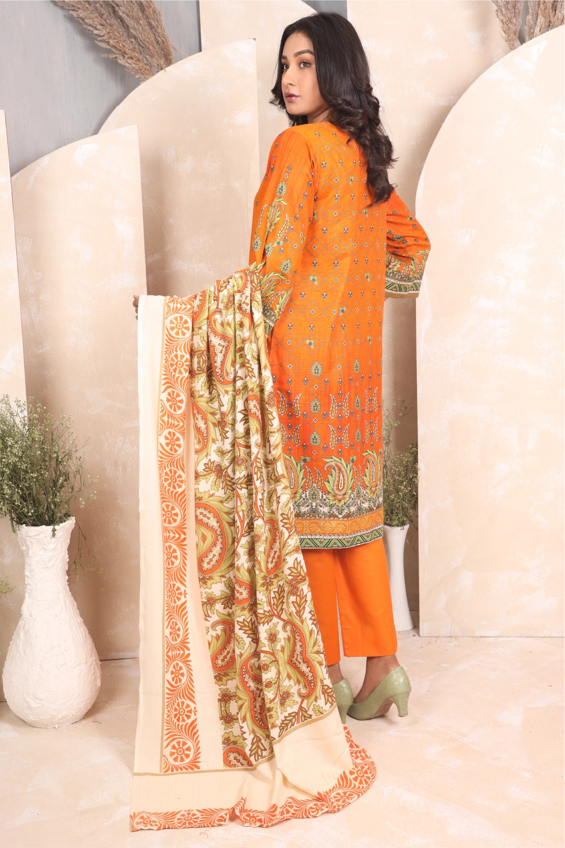 3 PIECE - PRINTED KHADDAR - 4041-A