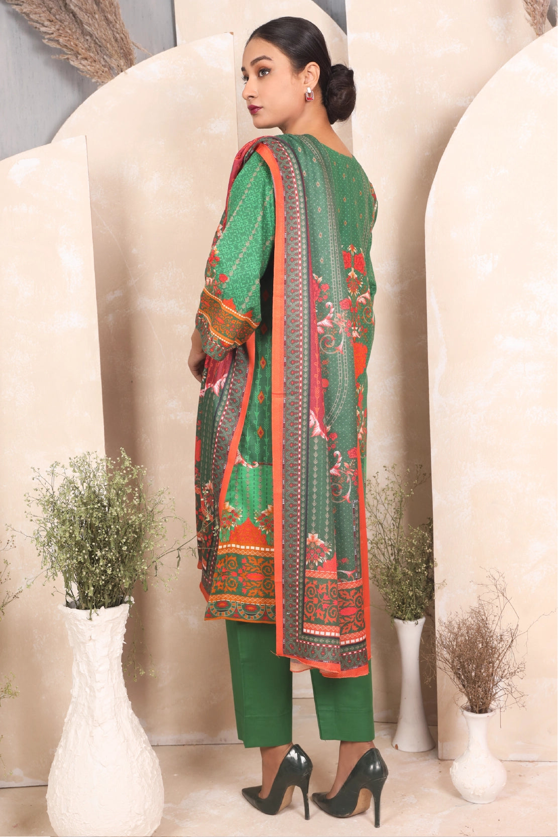 3 PIECE - PRINTED KHADDAR - 4048-A