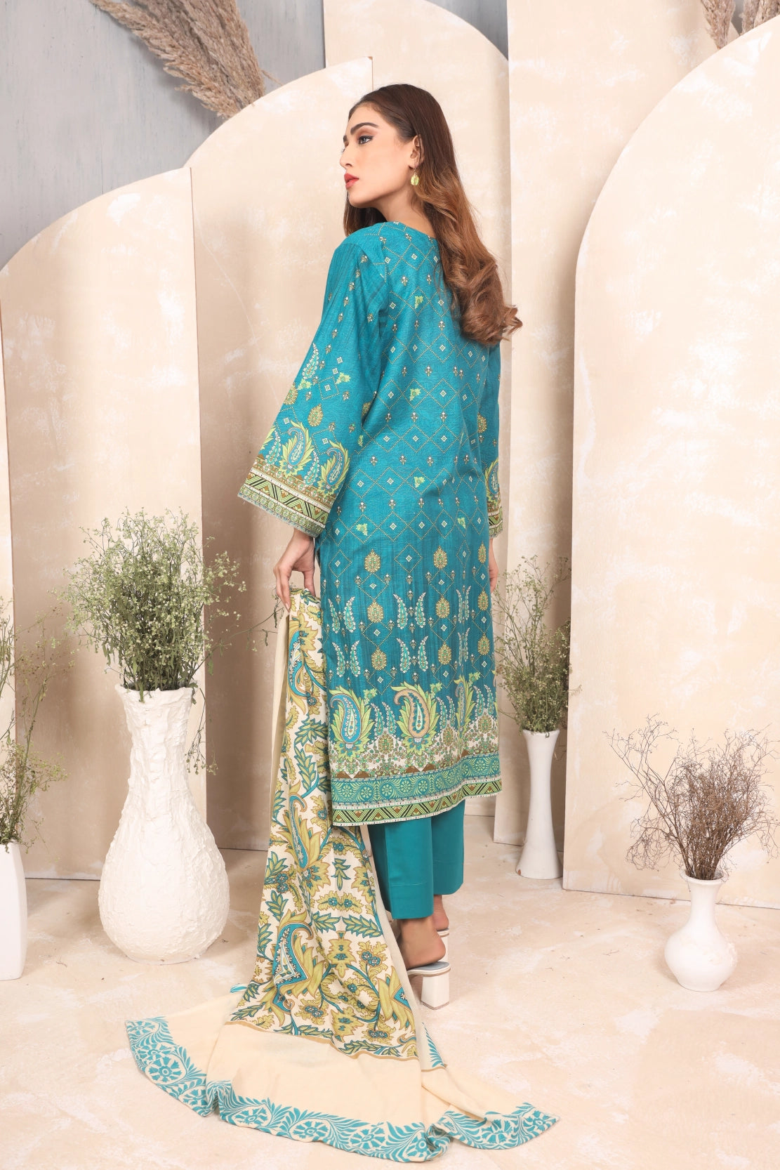 3 PIECE - PRINTED KHADDAR - 4041-B