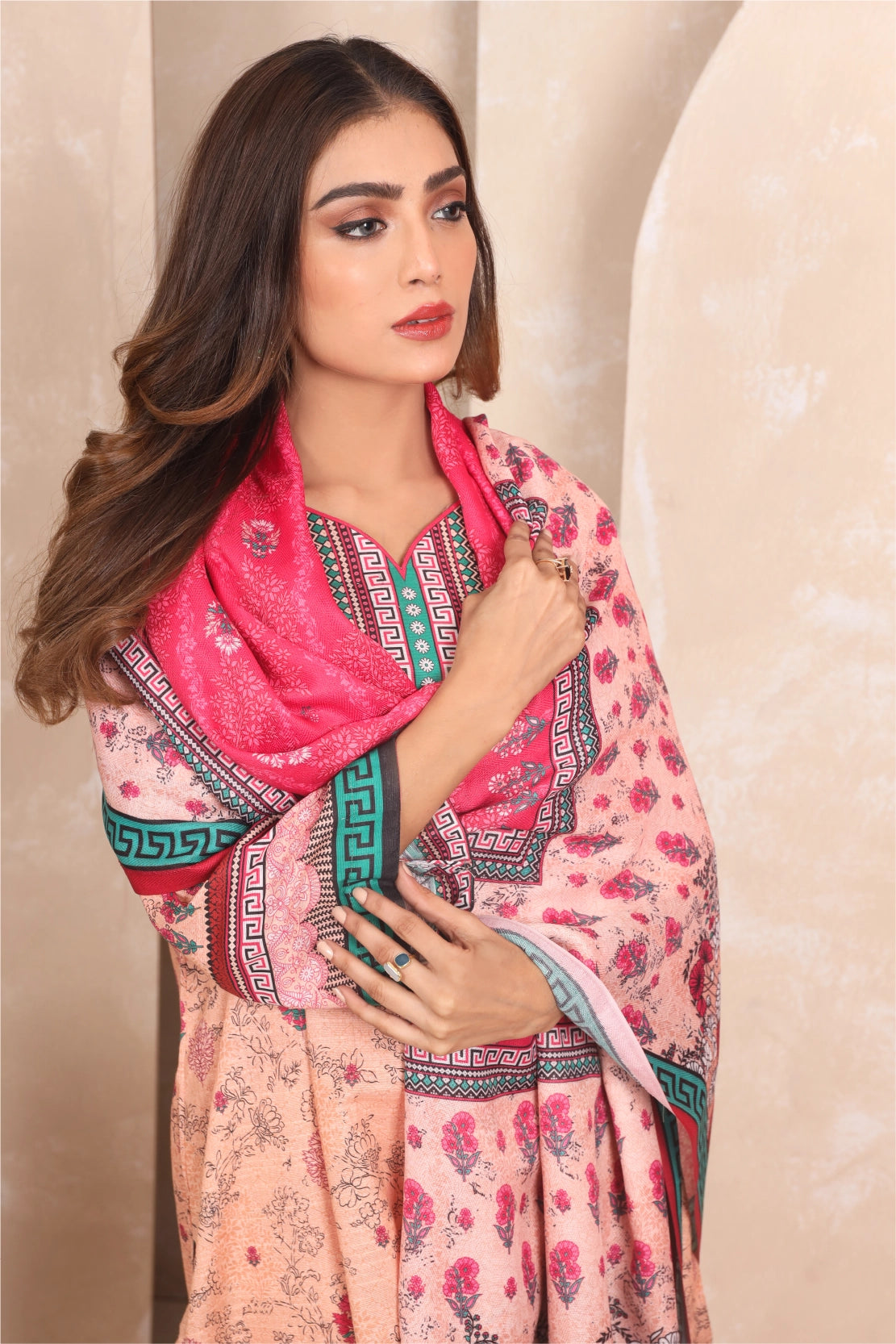 3 PIECE - PRINTED KHADDAR - 4044-A