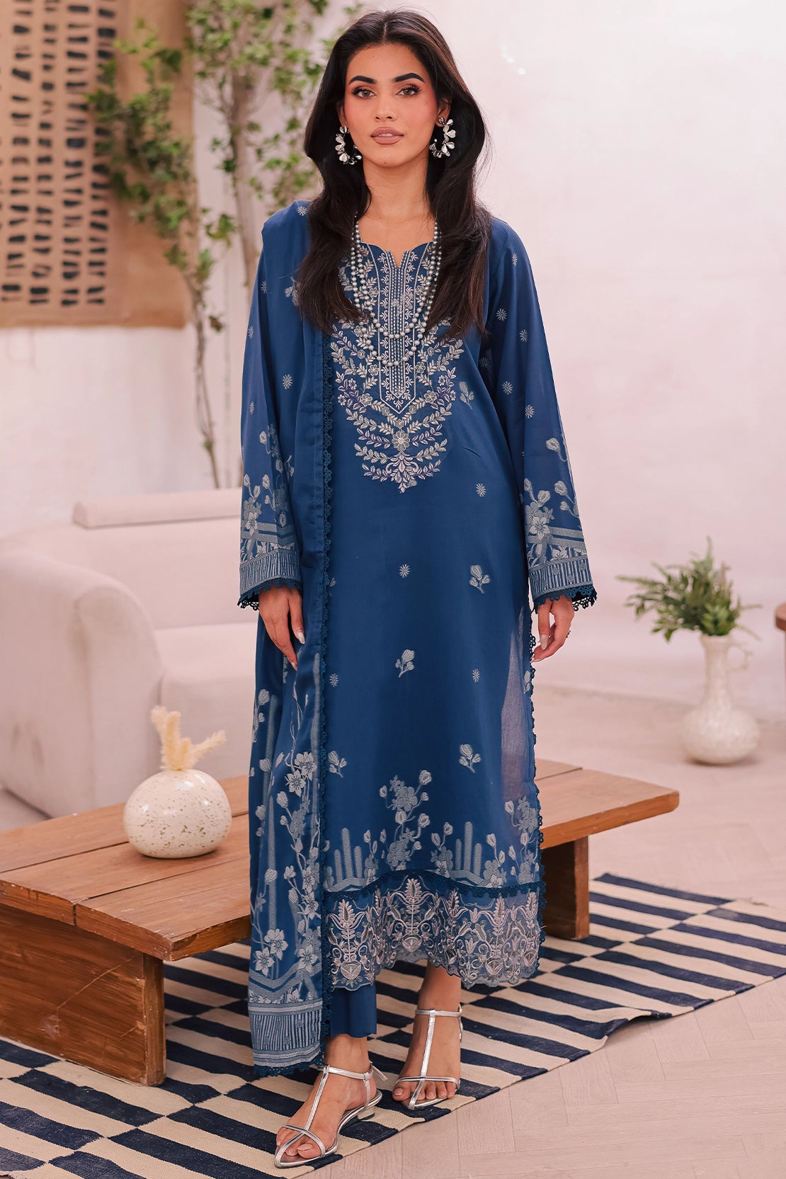 3 Piece - Premium Embroidered Jacquard - 456J