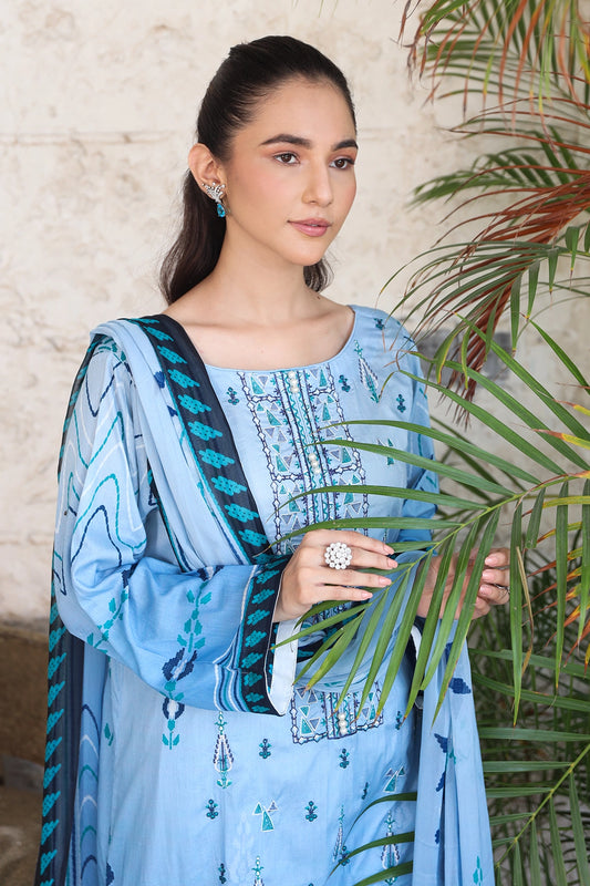 3 PIECE - PREMIUM EMBROIDERED LAWN - 9134