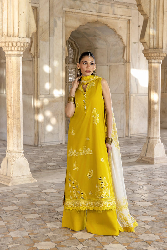 3 Piece - Premium Embroidered Luxury Lawn - 580