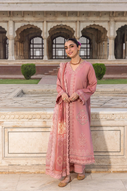 3 Piece - Premium Embroidered Luxury Lawn - 577