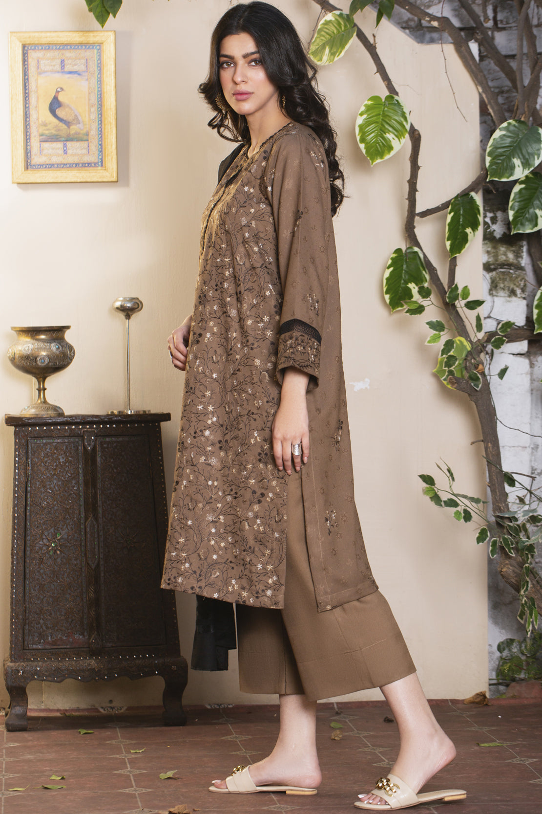 3 Piece - Premium Embroidered Jacquard Wool - 3118