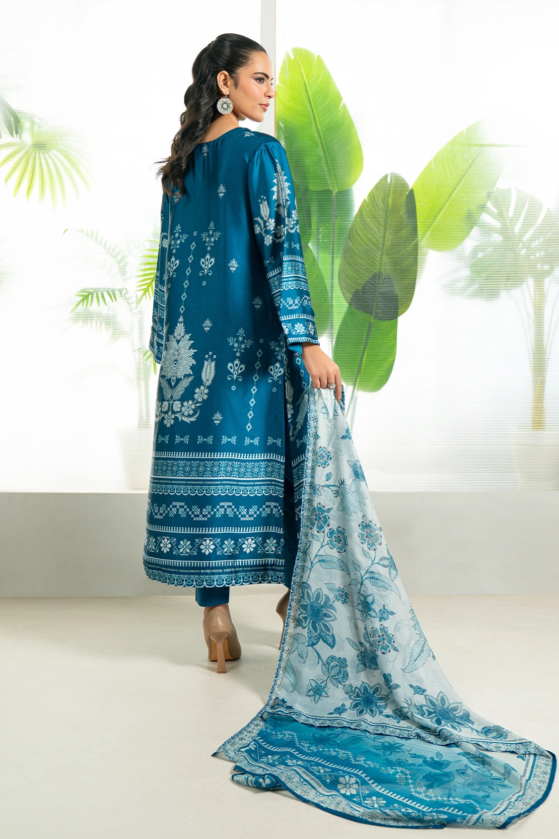 3 Piece - Digitally Printed Silk - 1005