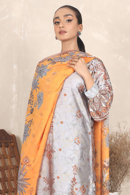 3 Piece – Printed Luxury Silk – 8110