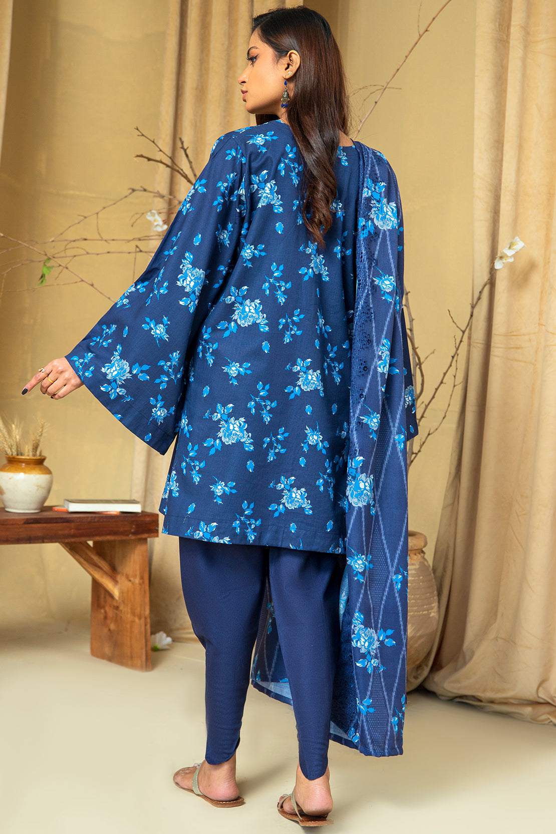 3 PIECE - PREMIUM PRINTED KHADDAR - 8433