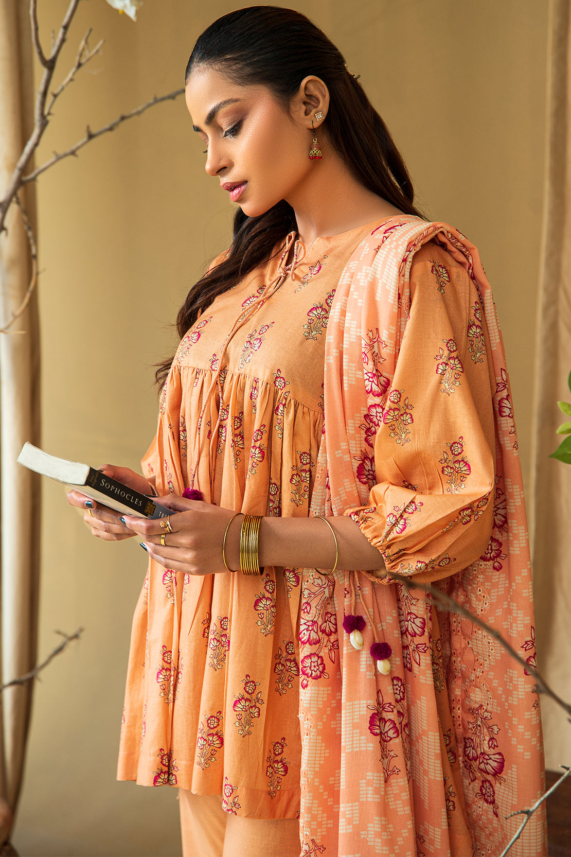 3 PIECE - PREMIUM PRINTED KHADDAR - 8439