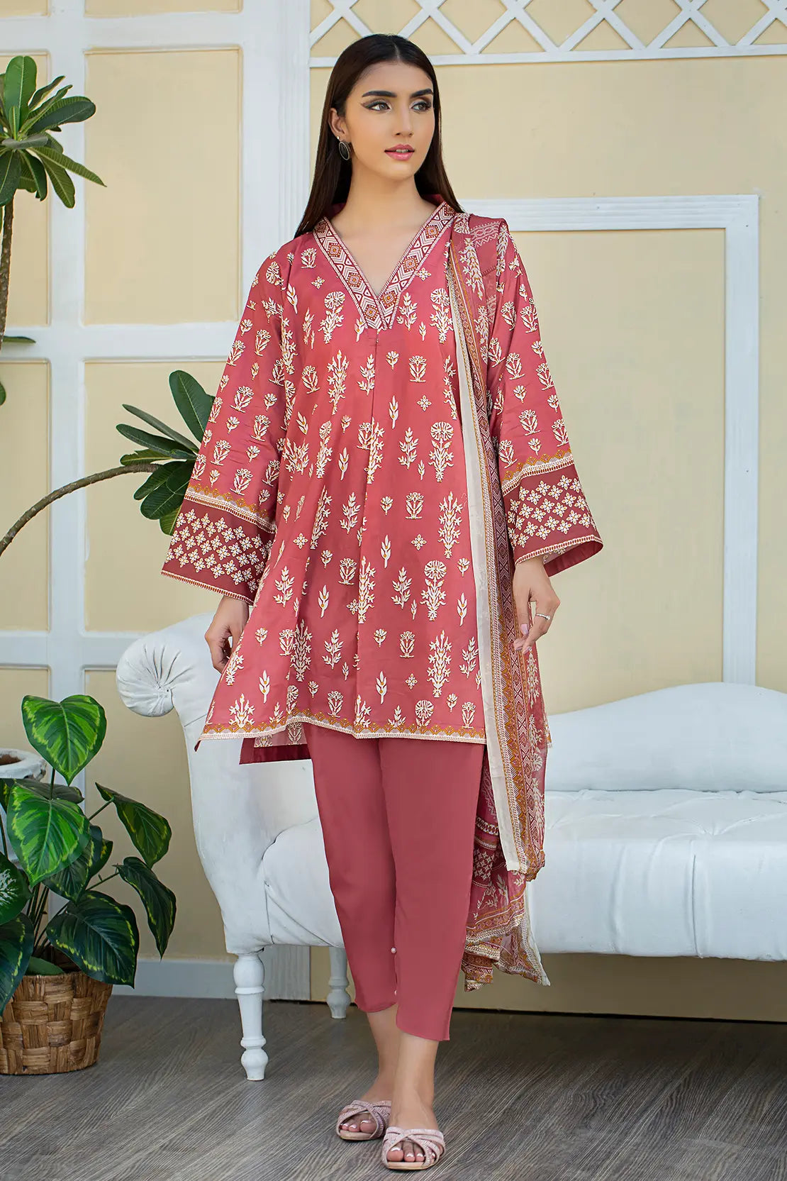 3 Piece - Luxury Printed Cambric - 8127