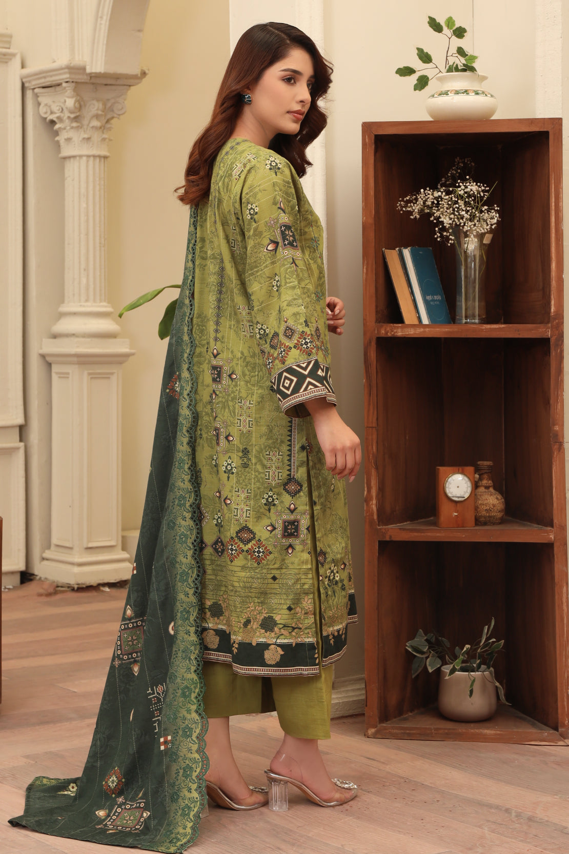 3 PIECE - PREMIUM EMBROIDERED KHADDAR - 9344