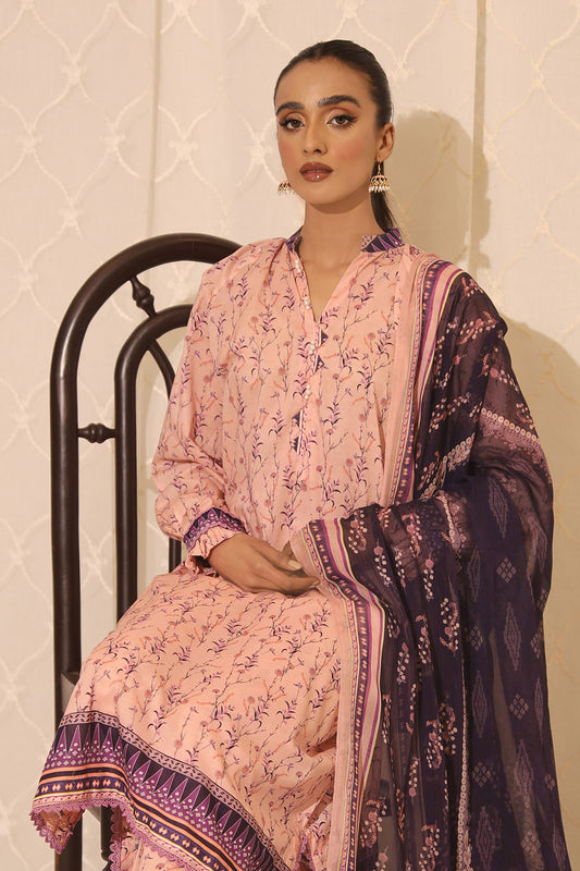 3 Piece – Premium Printed Lawn – 7766